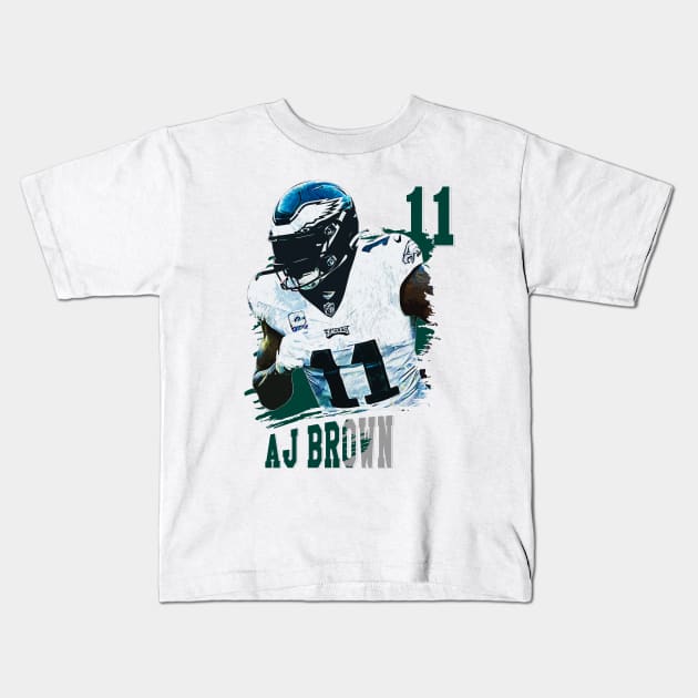 AJ brown || 11 Kids T-Shirt by Aloenalone